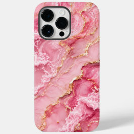 Mármore Rosa Oceano Luxo com Veias Douradas
