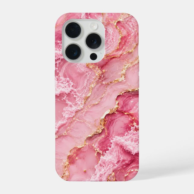 Mármore Rosa Oceano Luxo com Veias Douradas (Verso)