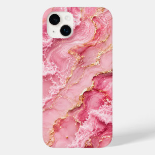 Mármore Rosa Oceano Luxo com Veias Douradas
