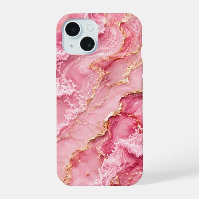 Mármore Rosa Oceano Luxo com Veias Douradas (Verso)