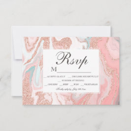 Mármore rosa-rosa-rosa-rosa dourado 16 RSVP