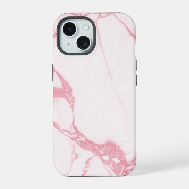 Mármore Texturizado Branco Elegante Rosa (Verso)