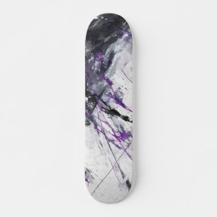 Mármore Violeta Elétrico Skate Abstrato