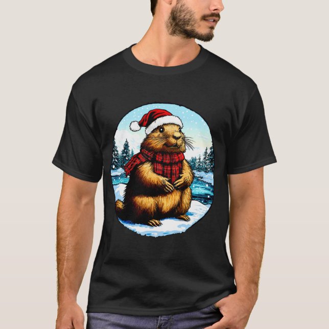 Marmots Christmas T-Shirt (Frente)