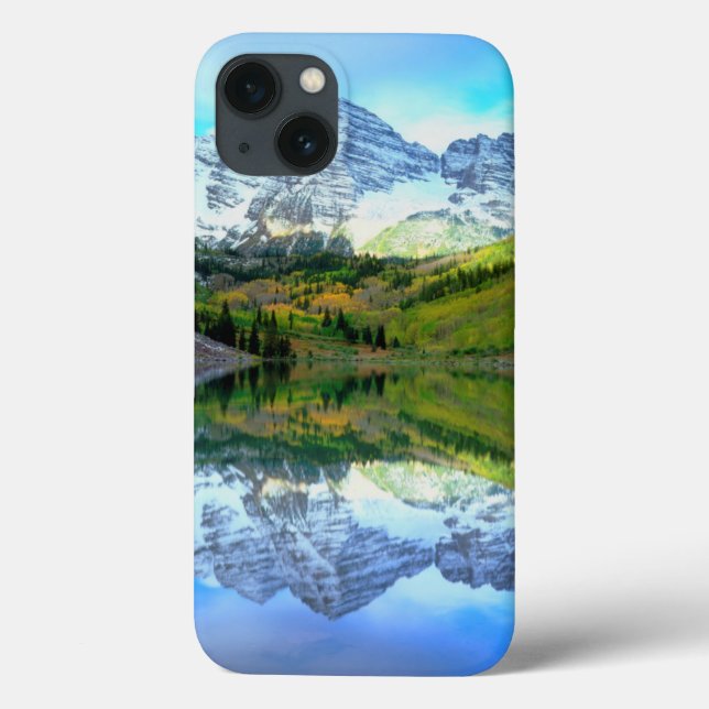 Maroon Bells refletindo no Maroon Lake (Verso)