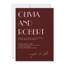 Maroon e convite estético rosa pálido