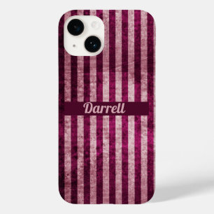 Maroon Personalizado e faixas cor-de-rosa Dusky
