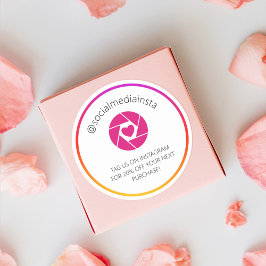Marque Nós No Instagram Para Adesivo De Produto Co