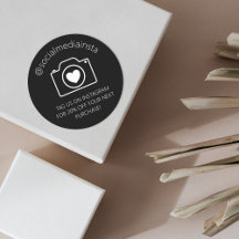 Marque-Nos No Instagram Para O Adesivo Do Produto 