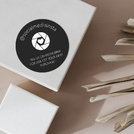 Marque-Nos No Instagram Para O Adesivo Do Produto 