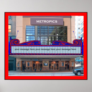 Marquee Poster Personalize-o (45 caracteres)