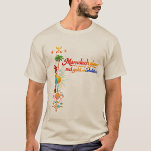 Marrakech Brilha – Camiseta de Arte Marroquina Vib