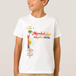 Marrakech Glows – Vibrante Camiseta de Arte Marroq