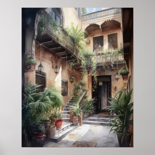 Marrakech Marrocos Pintura Impressão (Frente)