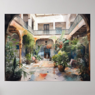 Marrakech Riad Marroquino Pintura Impressão