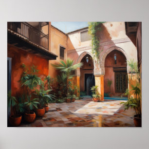 Marrakech Riad Marroquino Pintura Impressão