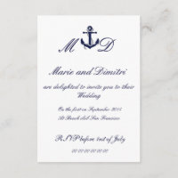 Marriage náutico convite