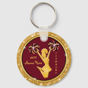 Marrom e chaveiro personalizado barato Dourado do