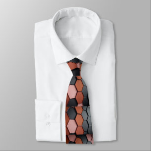 Marrom elegante e gravata de Cinza