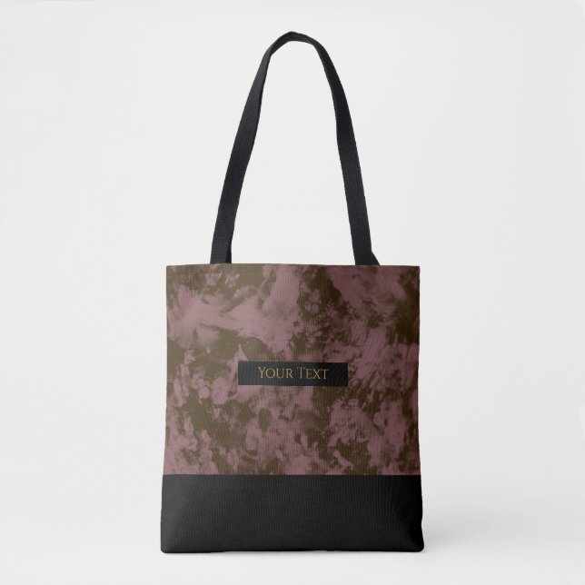 Marrom Mármore | Tote de Férias Chic (Frente)