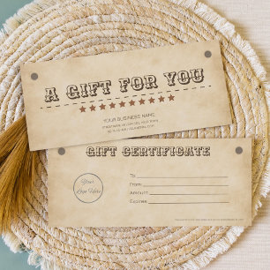 Marrom ocidental com o logotipo do certificado de