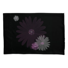 Marrom, rosa e margarida branca, com brilho