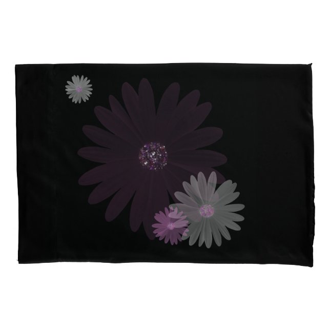 Marrom, rosa e margarida branca, com brilho (Frente-Esquerda)