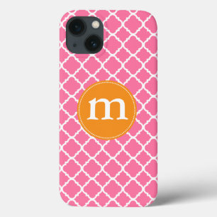 Marroquino cor-de-rosa elegante Quatrefoil