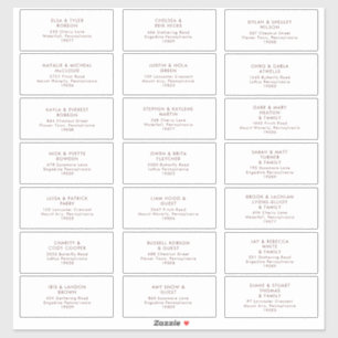 Marsala Autumn Floral Etiquetas de endereço de c