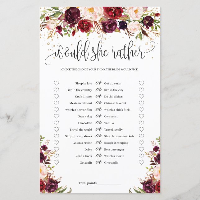 Marsala burugndy gold floral ela iria jogar prefer (Frente)