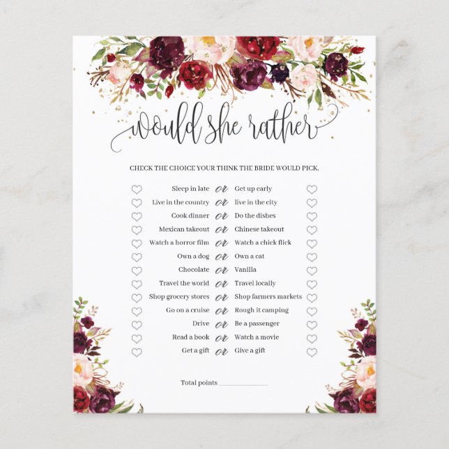 Marsala burugndy gold floral ela iria jogar prefer (Frente)