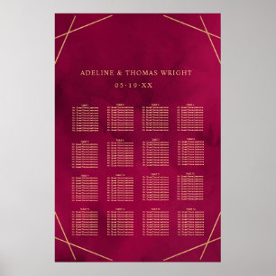 Marsala Red Burgundy Poster