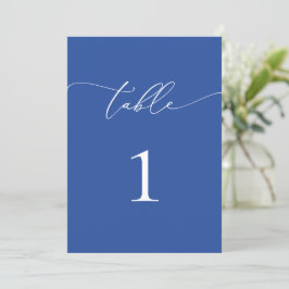 Marselha Bleu - Número de Tabela Elegante Minimali