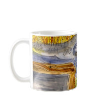 Marsh Watercolor na caneca de café