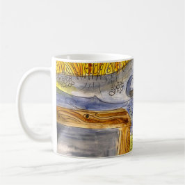 Marsh Watercolor na caneca de café