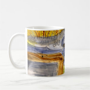 Marsh Watercolor na caneca de café