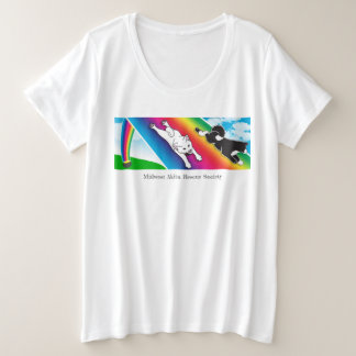 MARTE mais o t-shirt afortunado do tamanho, marca