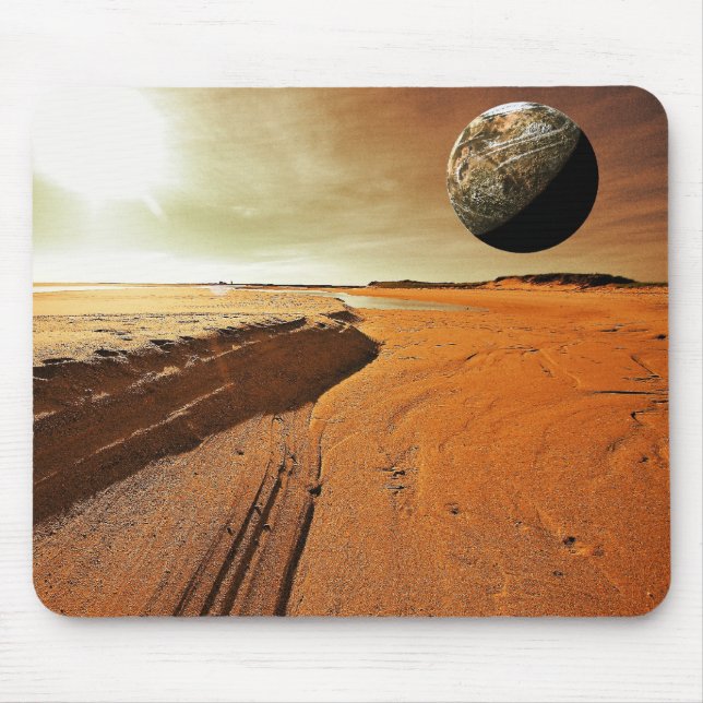 Marte o planeta vermelho Mousepad (Frente)