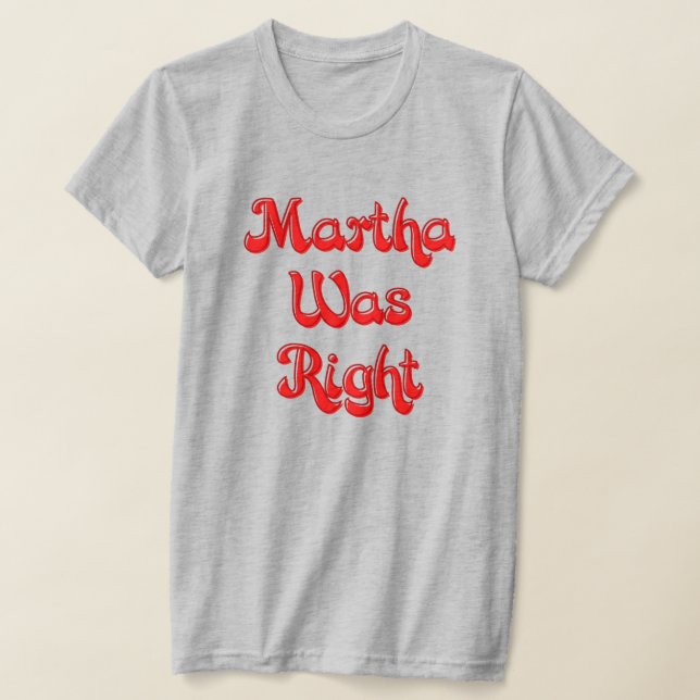 Martha Era A Camiseta Certa (Postura )