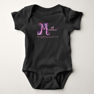 Martha garotas M nome que significa t-shirt monogr