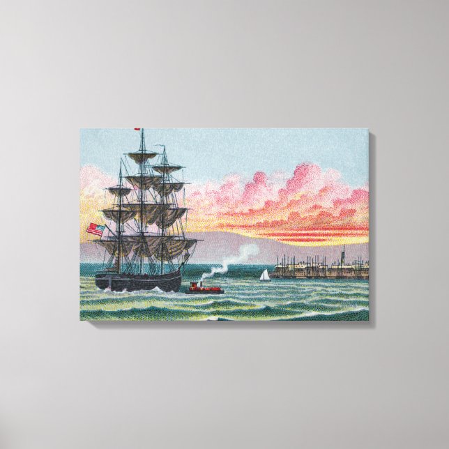 Martha's Vineyard Pequeno Canvas Enrolado (Frente)