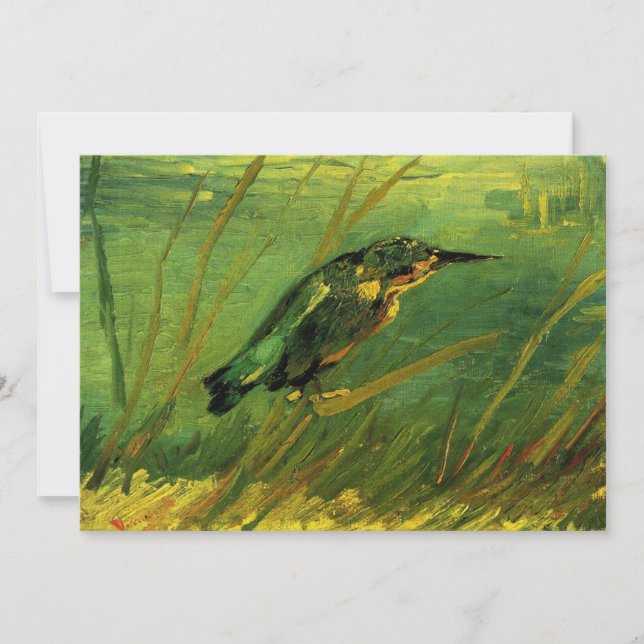 Martim-pescador de Vincent van Gogh Convite (Frente)