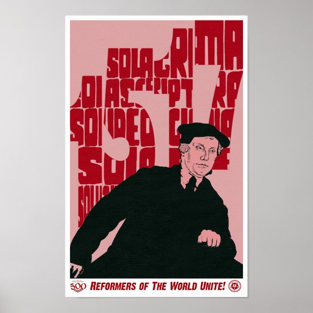 Martin Luther 1517 Anniversary Reformation Poster (Frente)