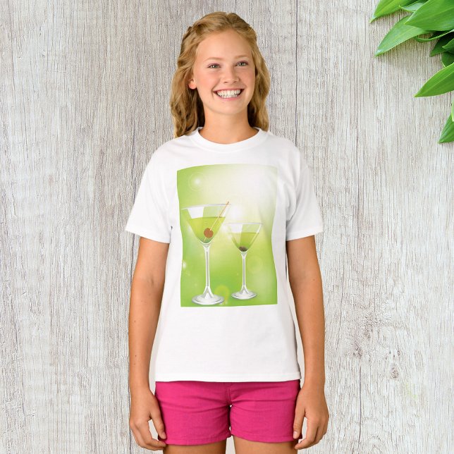 Martini Cocktails Girls T-shirt (Criador carregado)
