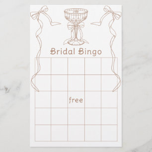 Martini Espresso desenhar bingo