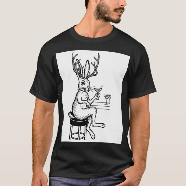 Martini Jackalope T-shirt (Frente)