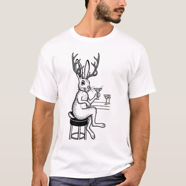 Martini Jackalope T-shirt (Frente)