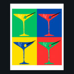 Martini Pop Art Vibes Poster<br><div class="desc">Elevem seu espaço com este Pop de Arte Martini vibrante! Com um design ousado e colorido, esta trabalho de arte traz uma reviravolta moderna ao clássico vidro martini. Perfeito para adicionar uma mistura de diversão e sofisticação ao seu bar doméstico, cozinha ou área de salão. As cores vivas e a...</div>