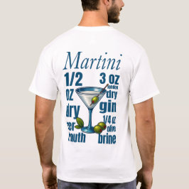 Martini T-Shirt – Classic Gin or Vodka Cocktail