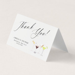 Martinis & Matrimony Chá de panela Obrigado